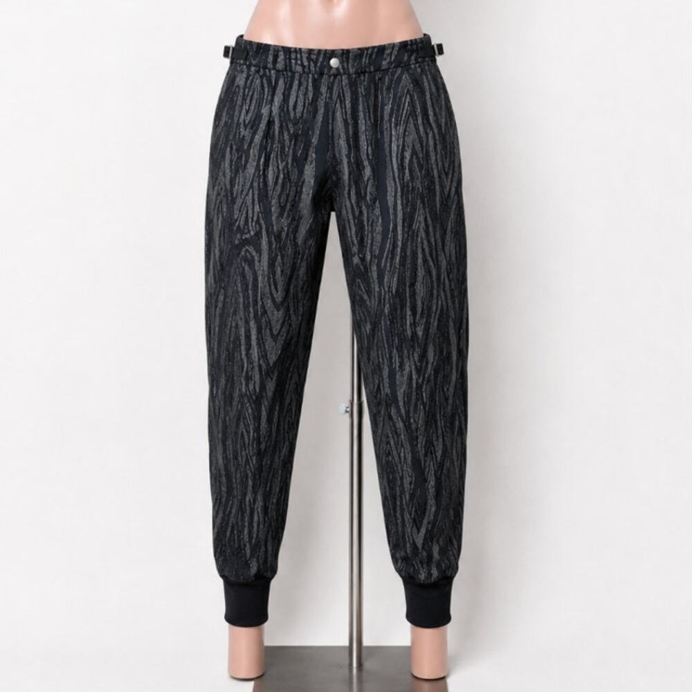 NWT Stella McCartney Woodgrain Jogger Pants Black US L